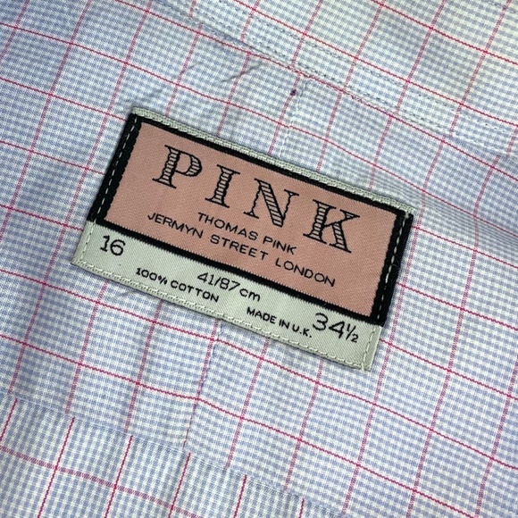 Thomas Pink Long Sleeve Button Down Dress Shirt - Picture 3 of 5